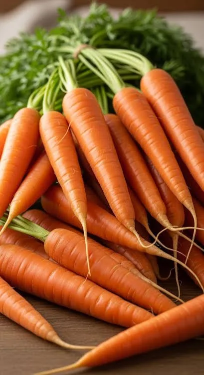 You can use absolutely fresh carrots.