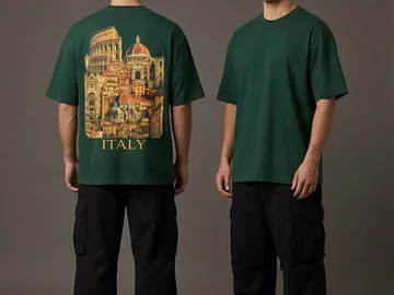 Drop shoulder t shirt