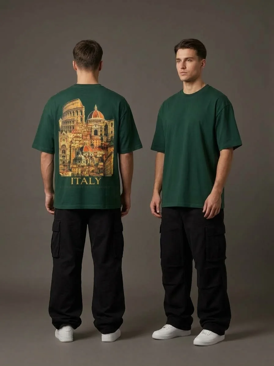 Drop shoulder t shirt