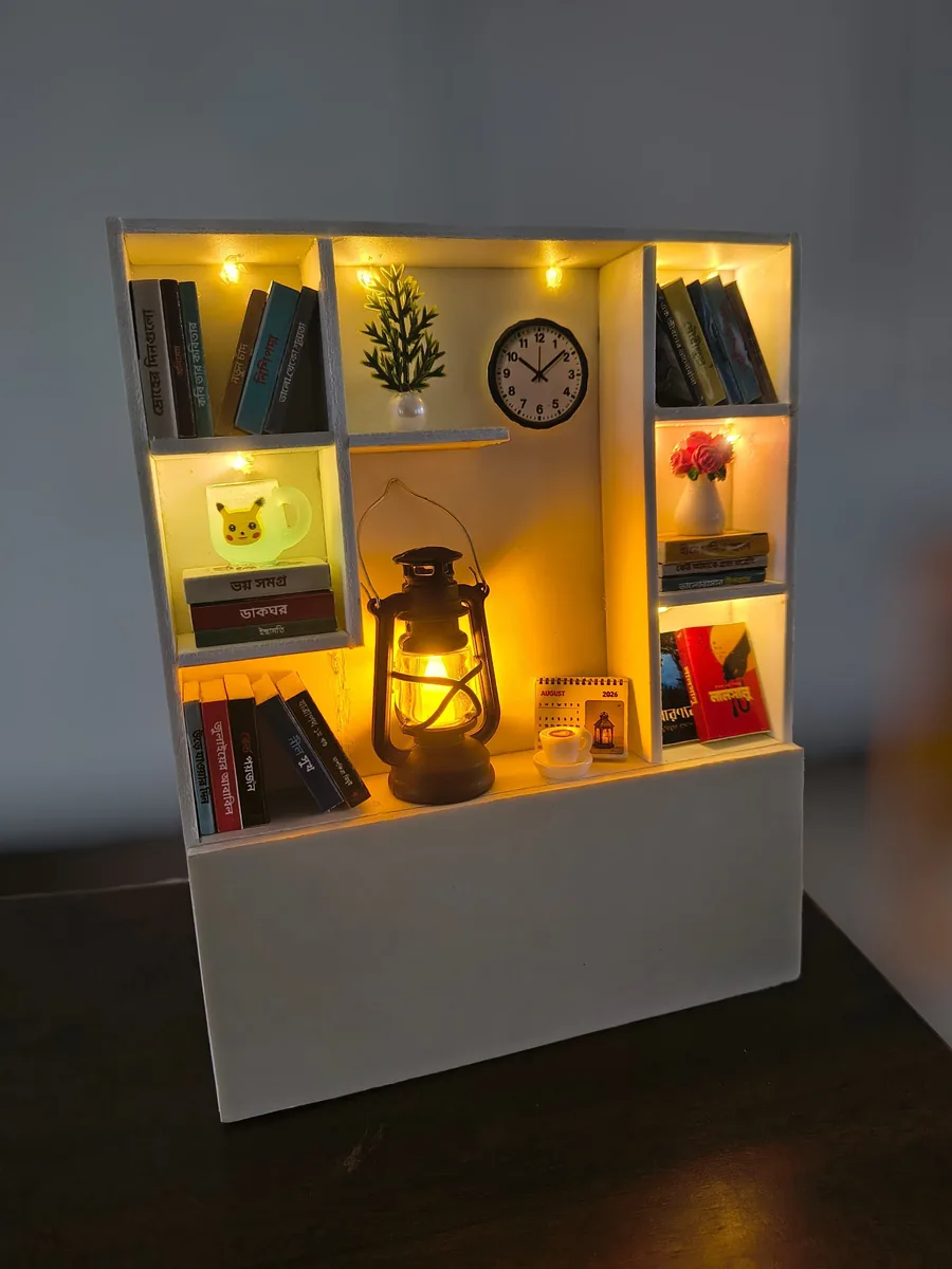 Miniature Lighting Bookshelf | মিনি লাইটিং বুকশেলফ