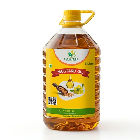 ঘানি ভাঙানো খাঁটি সরিষার তেল- 5 Litter