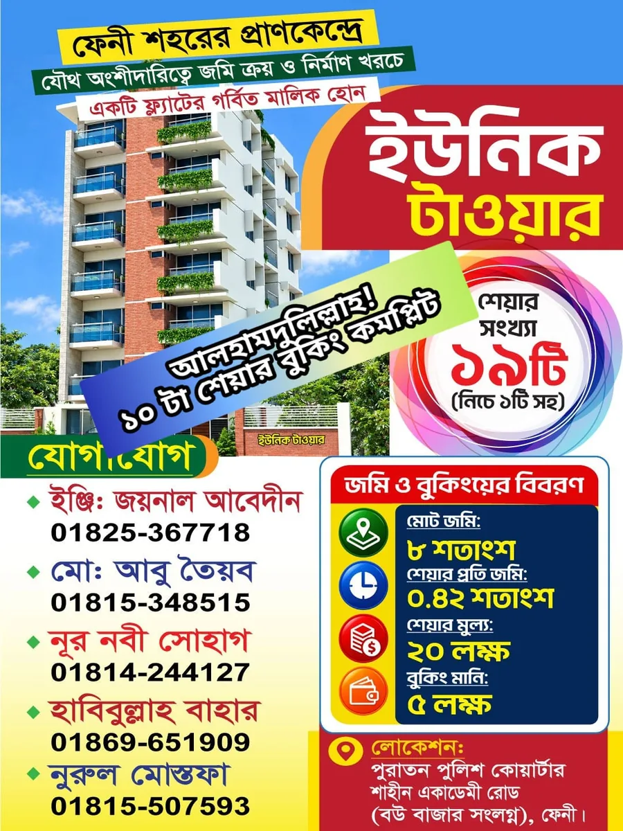 জমির শেয়ার বিক্রি