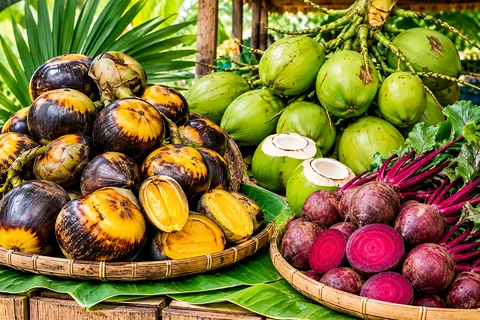 🌴 দেশীয় পাকা তাল | 🥥 গাছের ডাব | ❤️ টাটকা বিটরুট