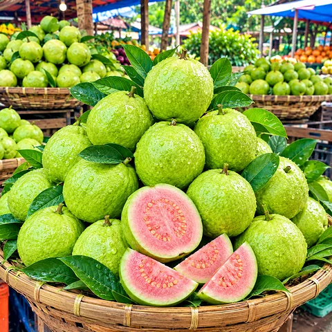 🍐✨ টাটকা পেয়ারা — মিষ্টি স্বাদে সতেজতার ছোঁয়া! 🌿💚