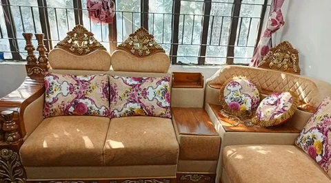 সেগুন কাঠের সোফা,