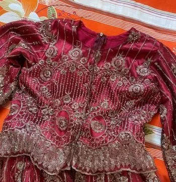 Gorgeous maroon gown