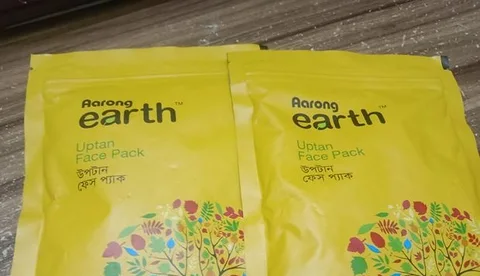 Aaron earth uptan face pack