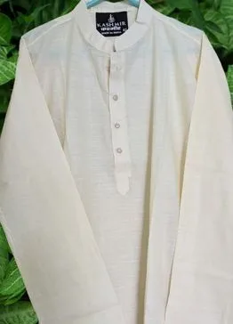 লাইট কালারের সুতির পাঞ্জাবী