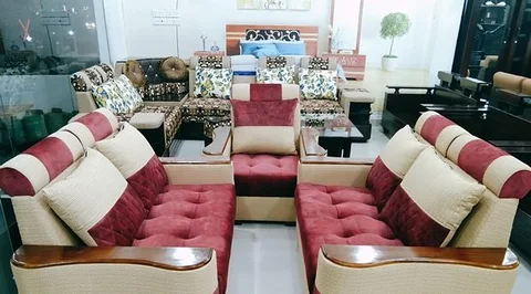 sofa set new velvet cloths