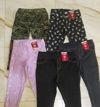 Girls Knit Denim Pant