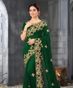 ইন্ডিয়ান জর্জেট শাড়ি