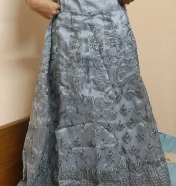Ash Colour party lehenga