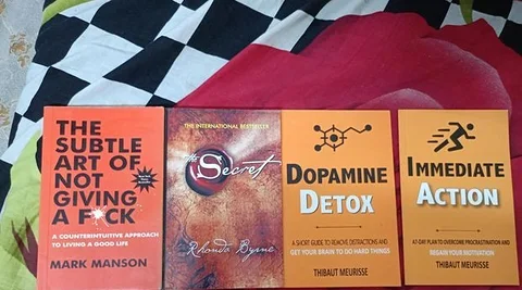 Motivational/ self-help books.