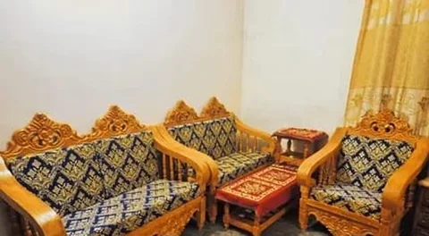 সেগুন কাঠের সোফা সেট