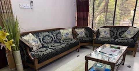 Wood sofa set