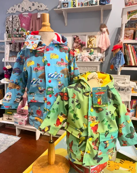 Colorful, playful raincoats