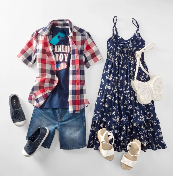 Boy And Girls Baby Dress Combo