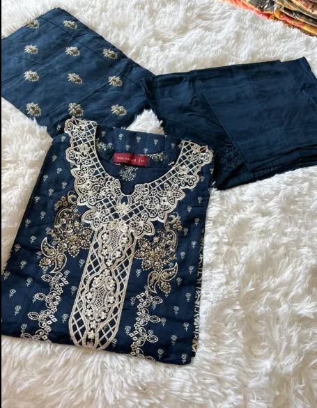 Pakistani  Readymade Dress Blue