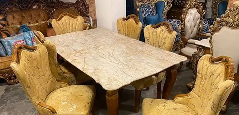 Six Chair Modern Dining Table