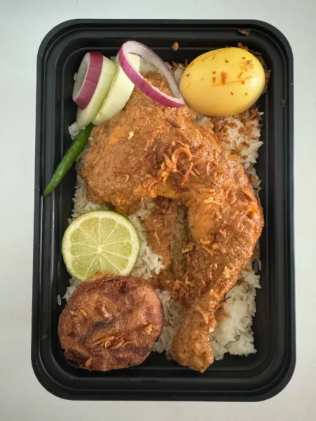 Our Morog-polau set menu