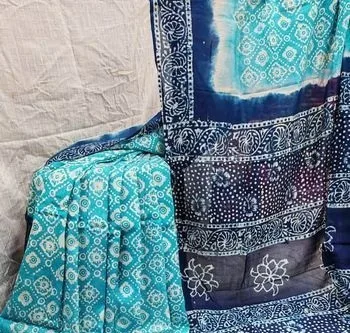 বাটিক সিল্ক শাড়ি