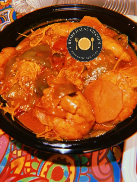 Chingri with capsicum