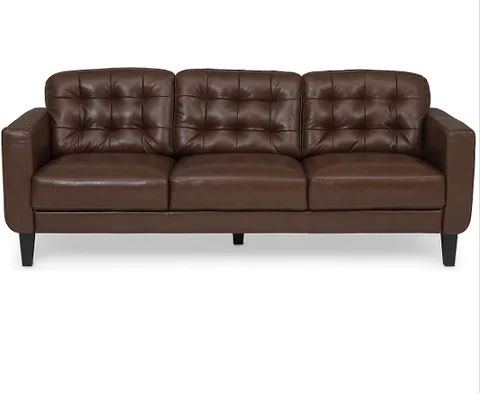 Zane Leather Sofa ( In Stock)