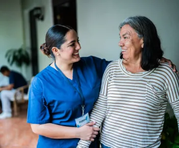 Jersey woman helping old woman stay night and day