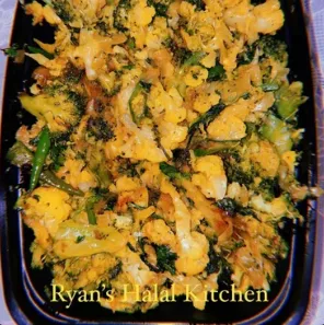 Cauliflower broccoli bhaji