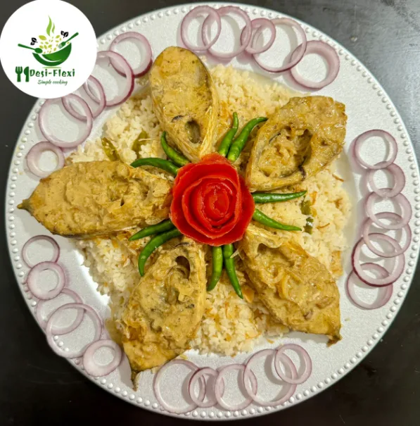 Hilsa Polao Plate