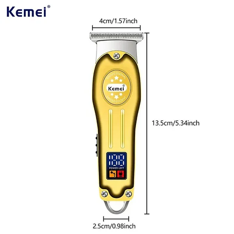 Kemei KM‑678 Precision Rechargeable Hair & Beard Trimmer