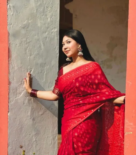 Tat Silk Jamdani Saree