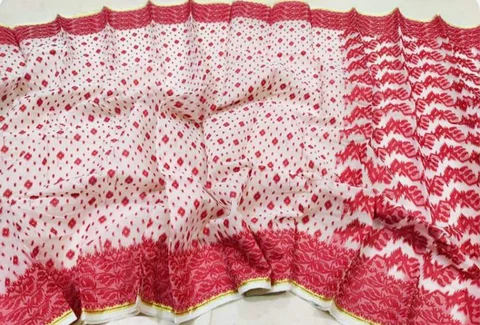 Cotton saree With Unstitched Blouse