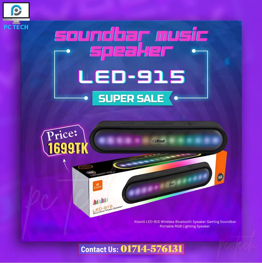 Kisonli LED-915 Sound bar Speaker