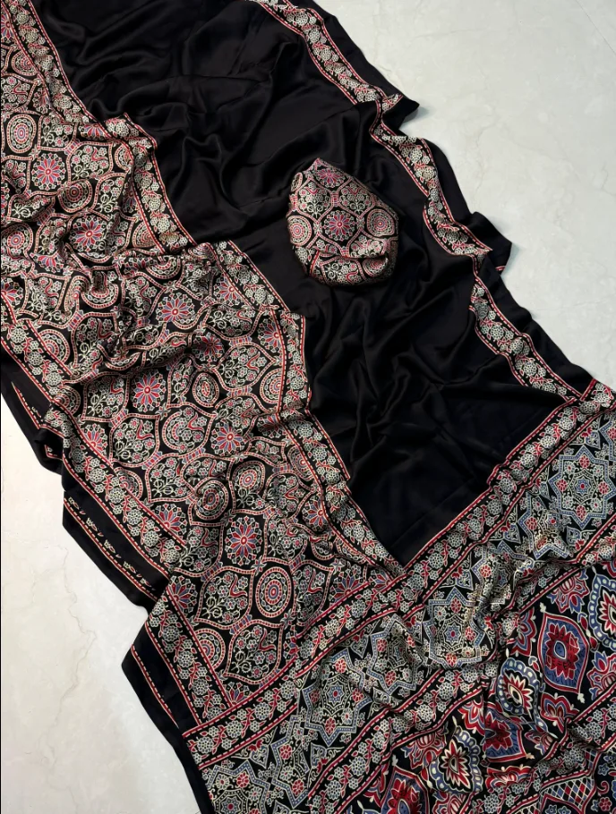 Satin silk Saree