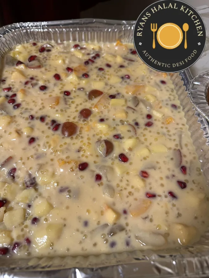 Sabu dana fruit custard