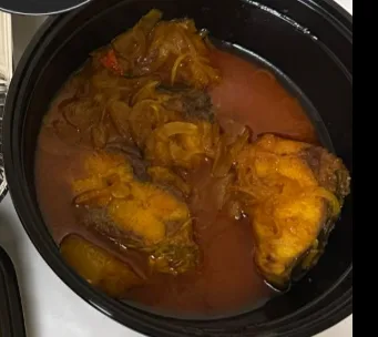 Mrigal fish bhuna