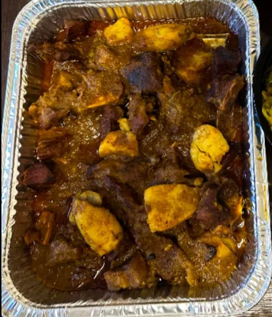 Beef curry with potatoes