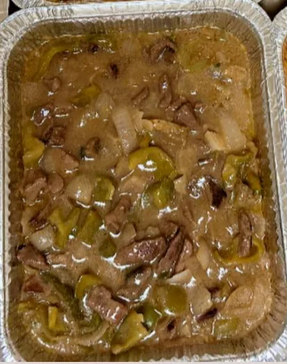 Beef Chili onion half tray
