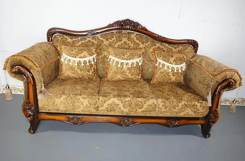 Baroque design three-seat sofa for sale