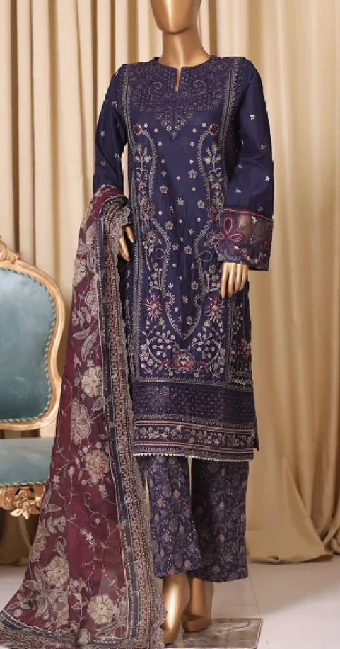 Luxury cotton, Embroidered 3Picec