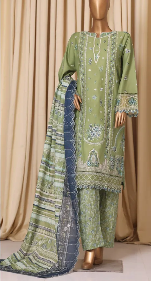 Embroidered cotton 3 picec