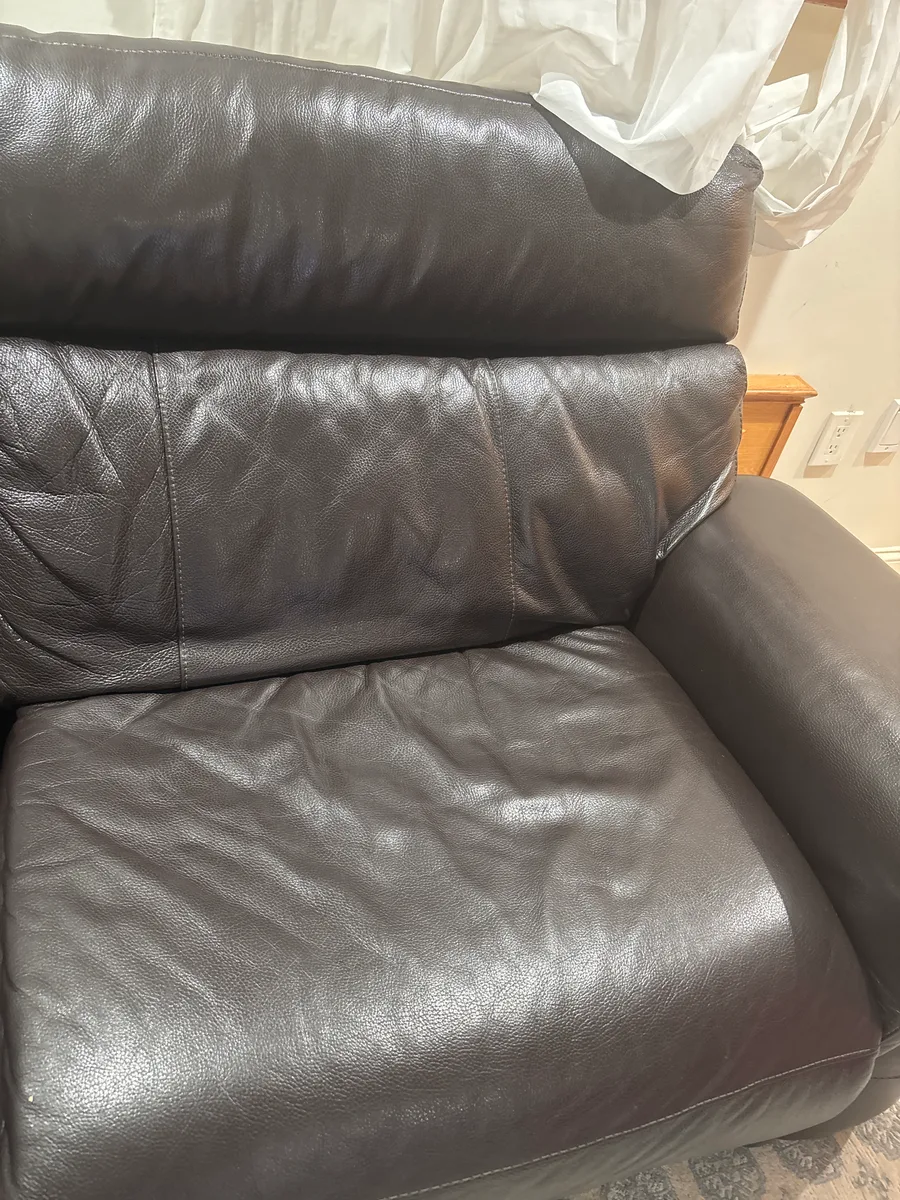 Free L shape Leather Sofa