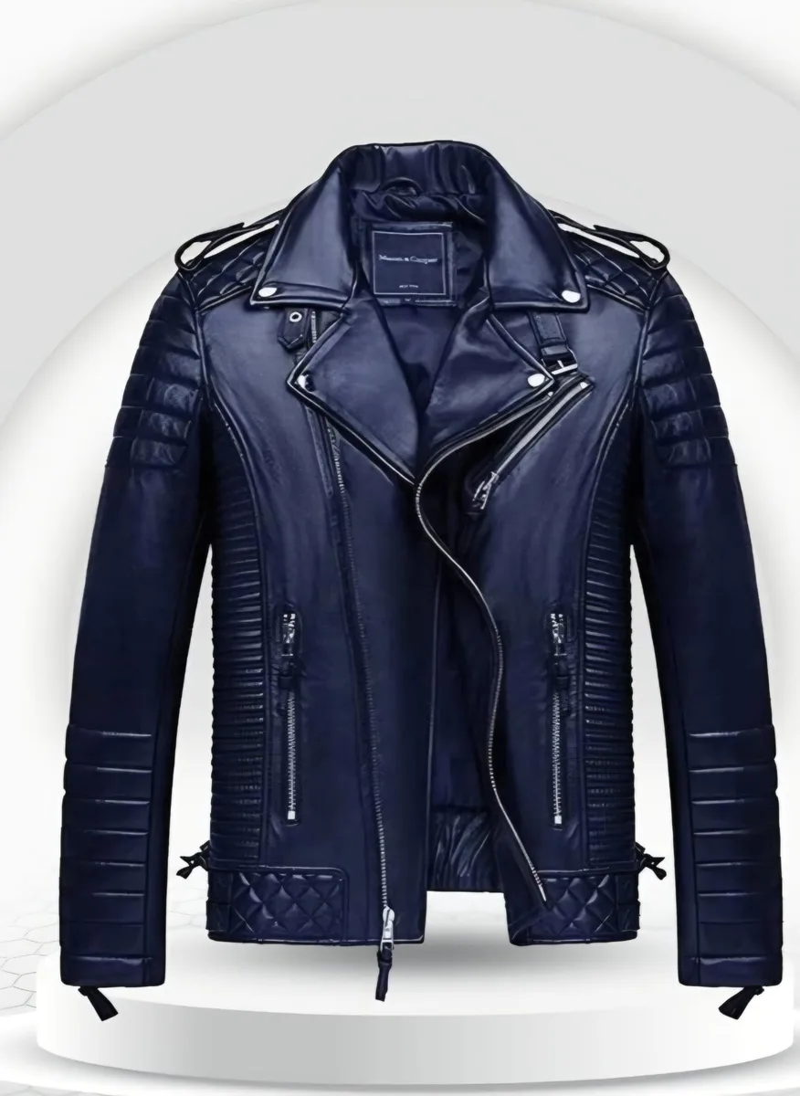 Custom Genuine Leather Biker Jacket