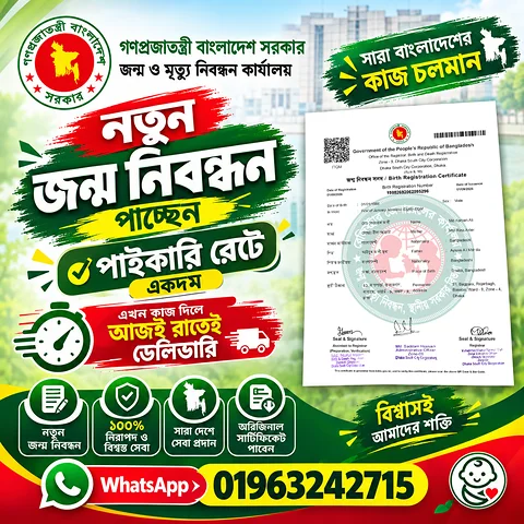 নতুন জন্ম নিবন্ধন