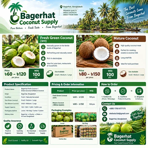 Fresh Green  Coconut