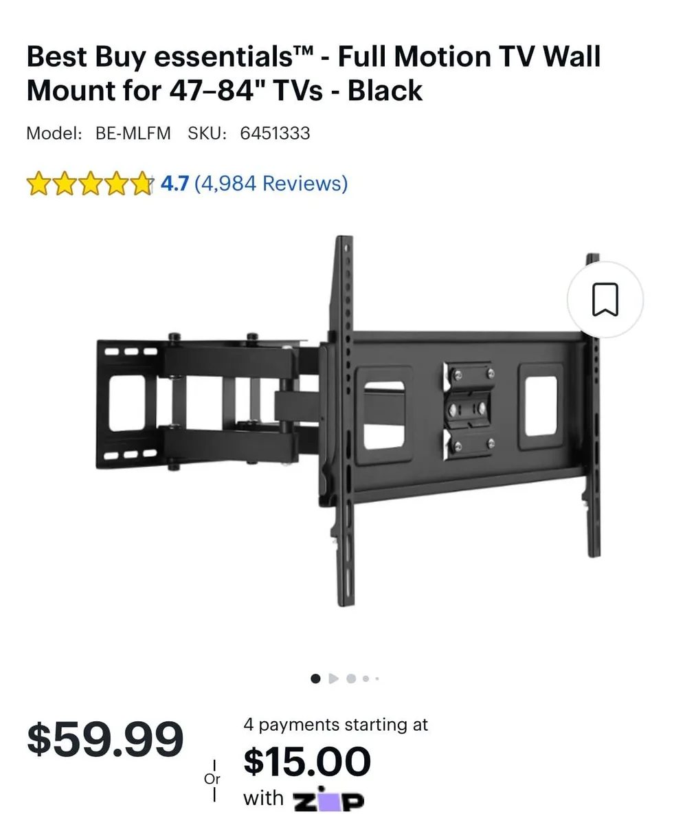 Brand new unopened wall mount for hanging up 47-84” TV