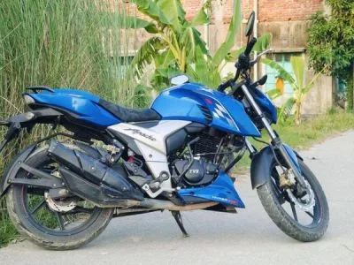 Tvs apache 4v blue x connect