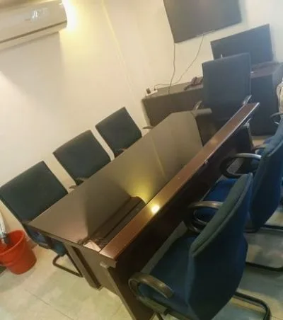 Conference table and chair set for sale