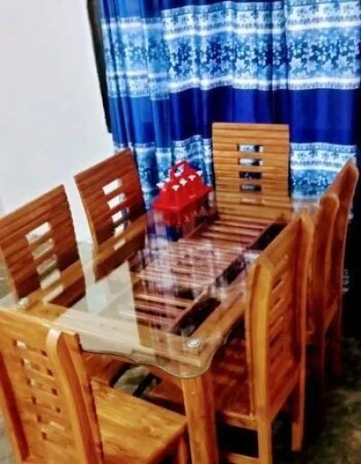 সেগুন কাঠের ডাইনিং টেবিল চেয়ার বিক্রয়